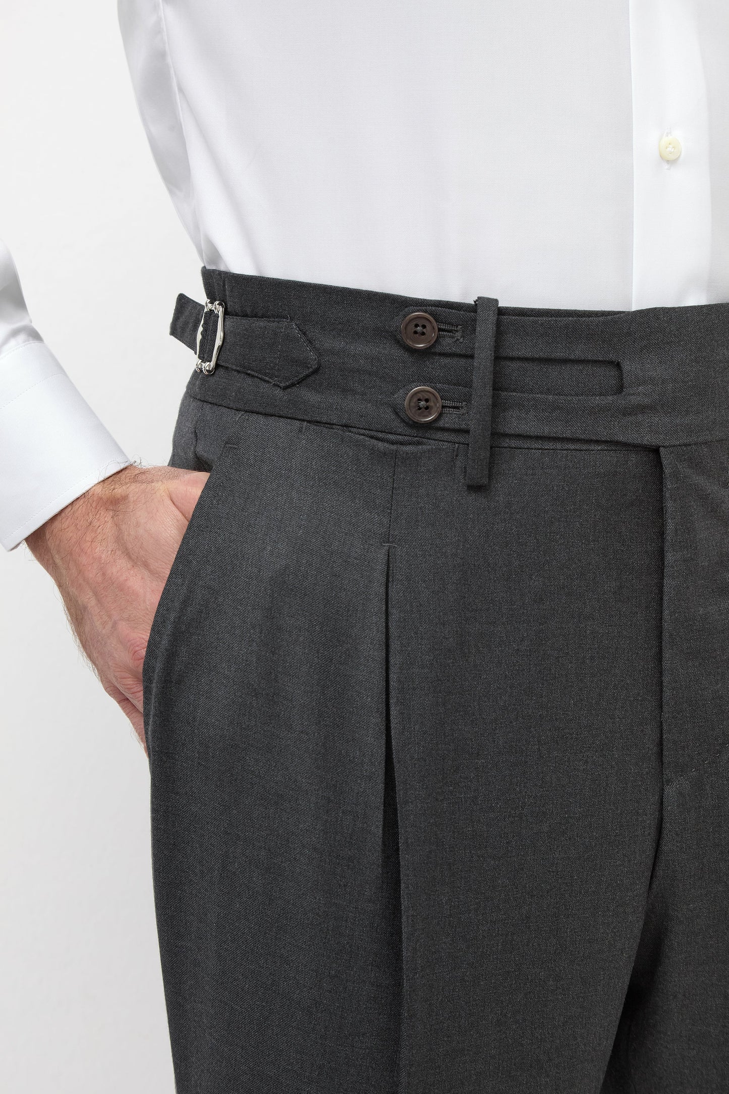 Dark grey Limited Edition trousers - Made in Italy