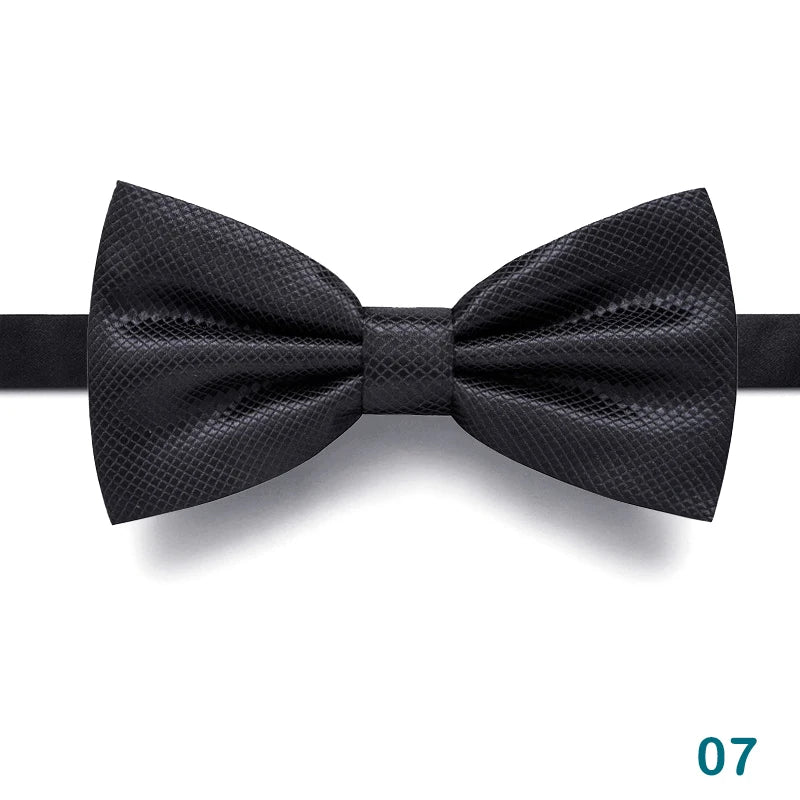 1 pçs gravatas borboleta para homens casamento gravata preta pescoço ajustável bowknot clássico borboleta cravat adulto gravata dupla presente de negócios