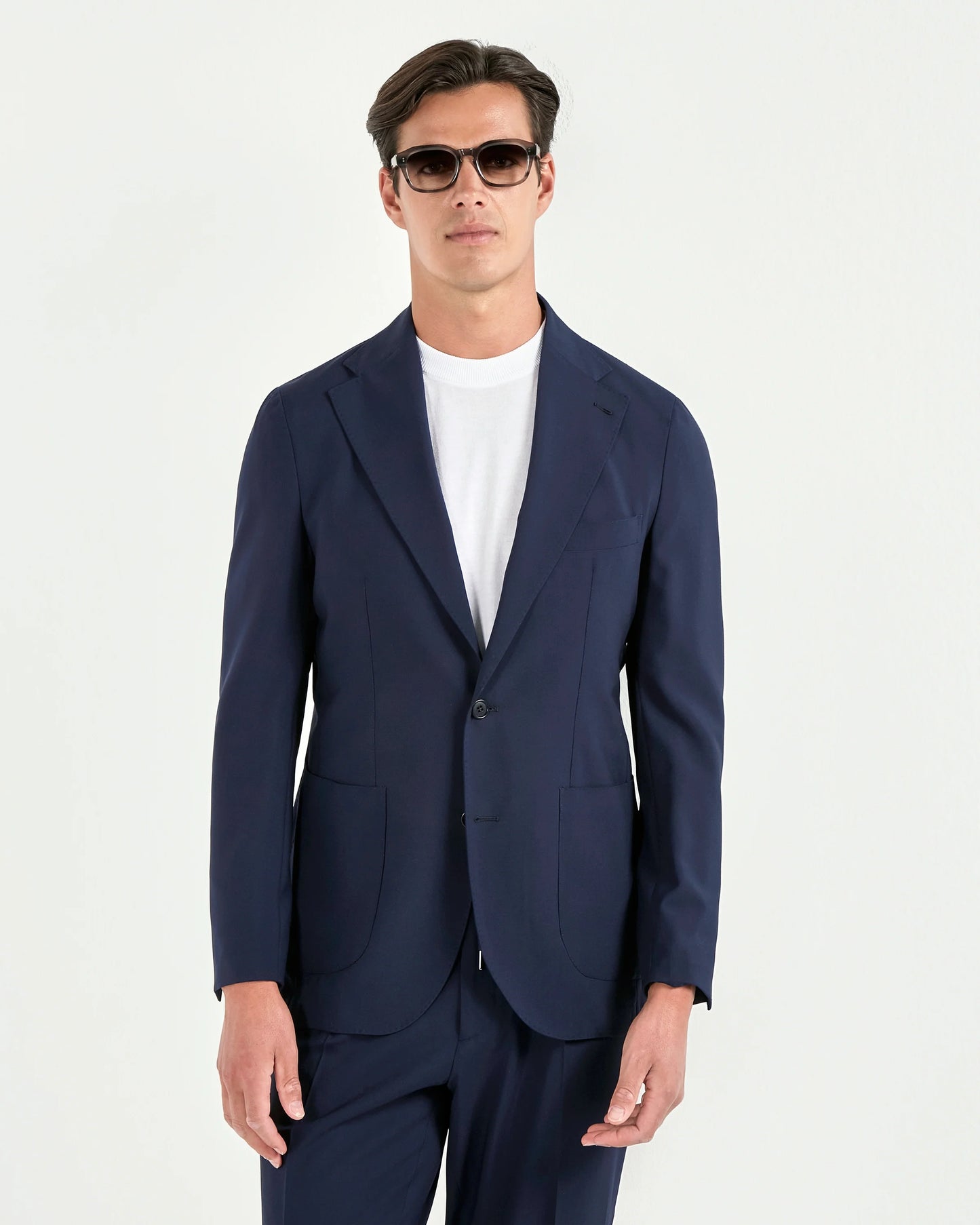 Blue travel jacket - Made in Italy