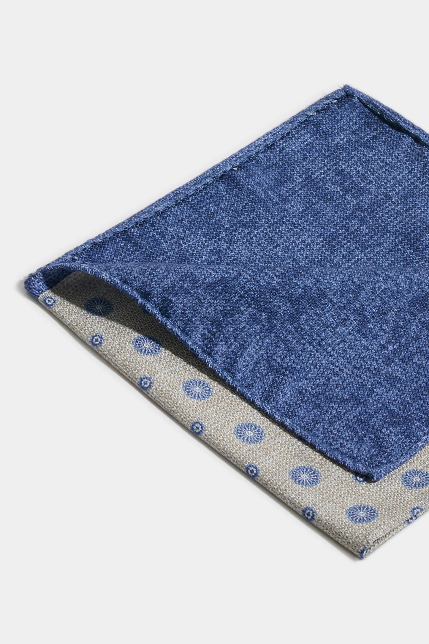 Grey fancy pocket square - Made in Italy