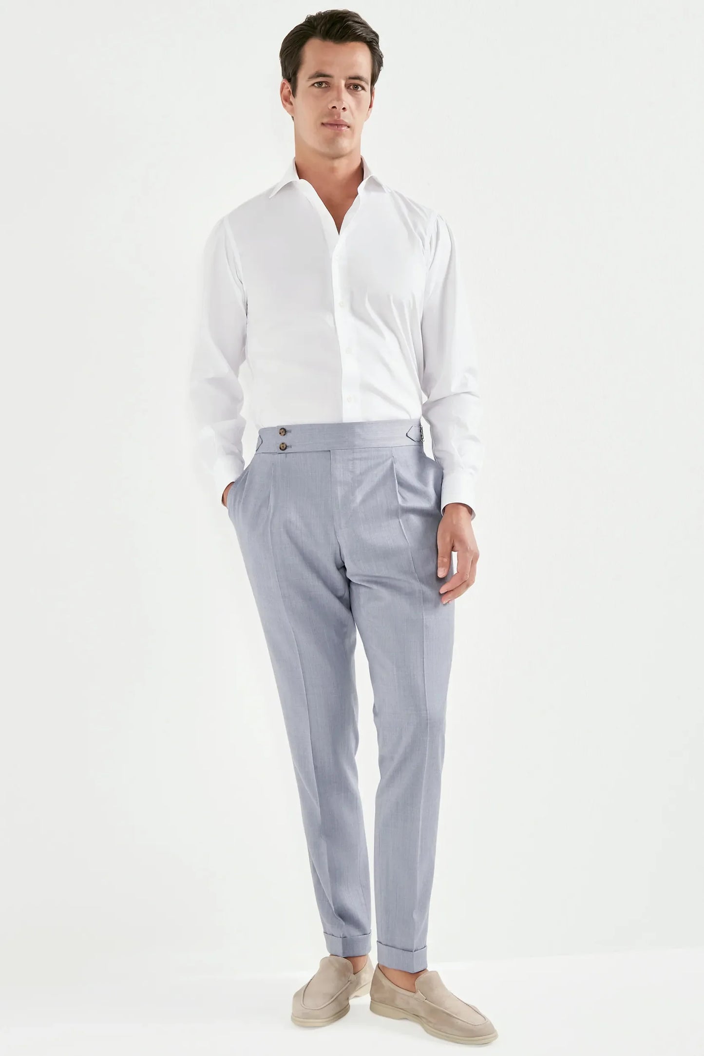 White premium Sartoriale cotton shirt - Made in Italy