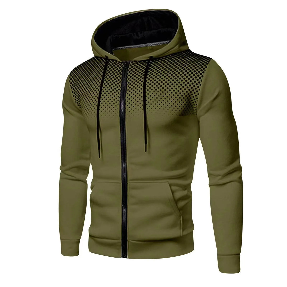 Conjunto de suéter e calça de lã monocromática masculina, com zíper casual esportivo, europeu e americano, novo, outono e inverno,