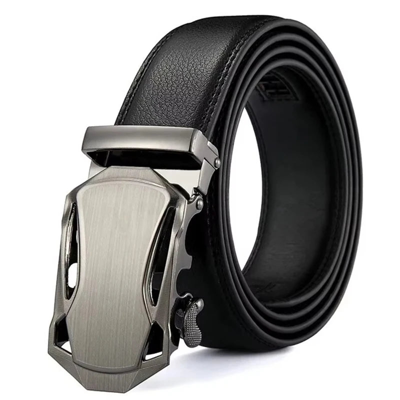 Cinto masculino de negócios da moda, cinto de marca de luxo genuíno, fivela de metal, couro pu de alta qualidade, cinto macio com calças cargo, jeans