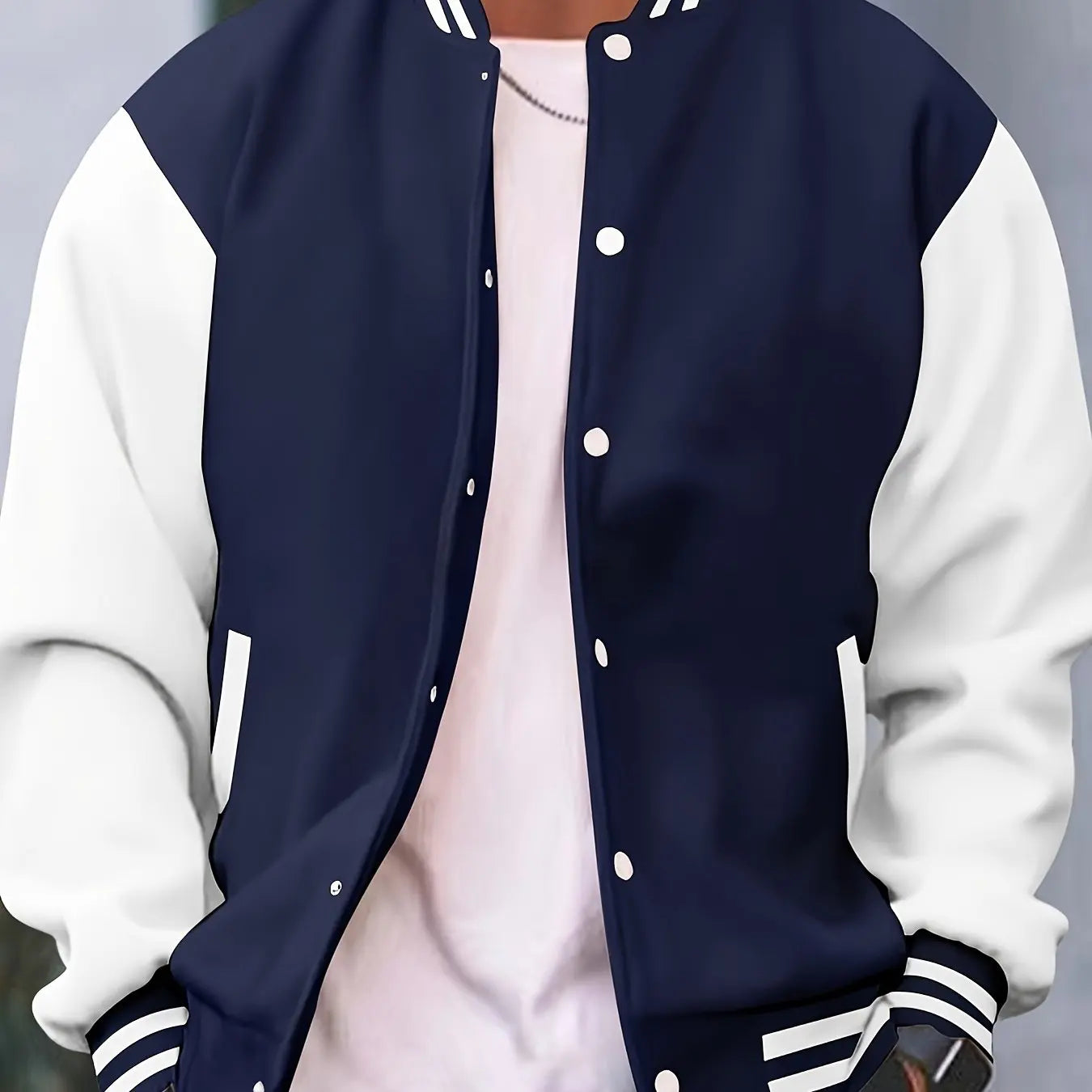 Jaqueta esportiva personalizada estilo coreano para homens, ideal para outono e inverno, com estampa de camisa de beisebol.