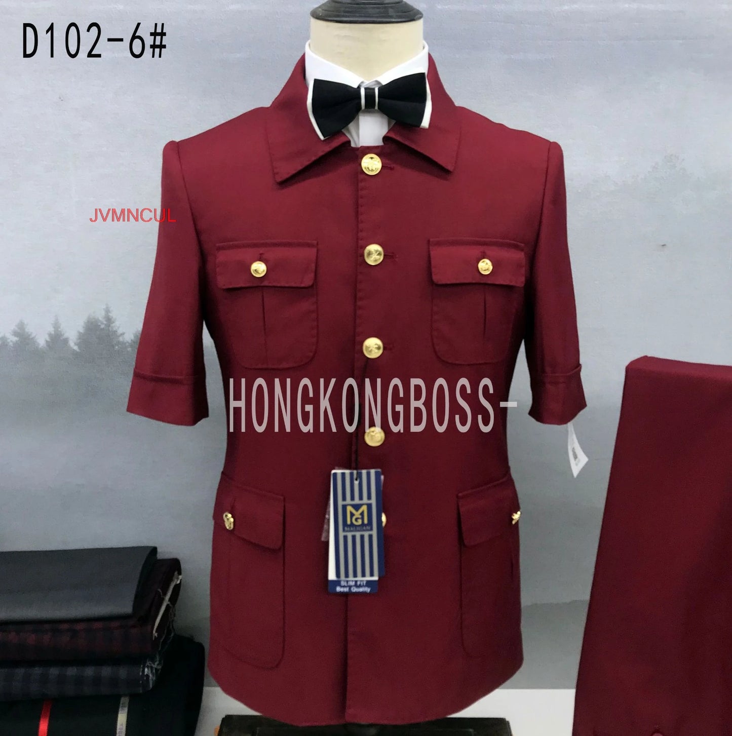 JVMNCUL Ternos masculinos de negócios, conjunto de lã, vestido de noiva 2026, China Continental, ALGODÃO, Abotoamento Simples, Smart Casual