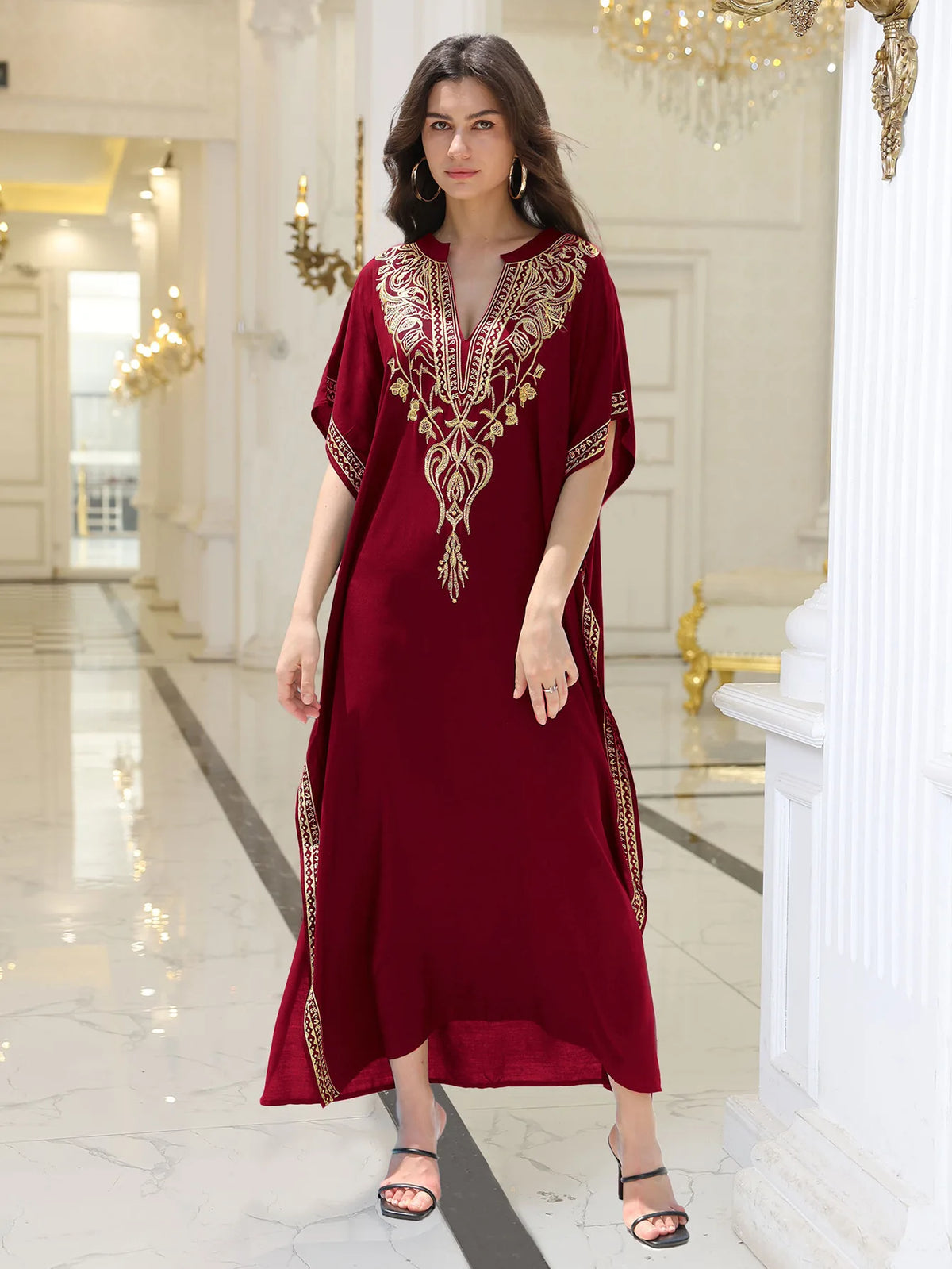 Boho vestido feminino moda algodão bordado praia vestidos de proteção solar para mulheres solto robe biquíni maiô blusa exterior