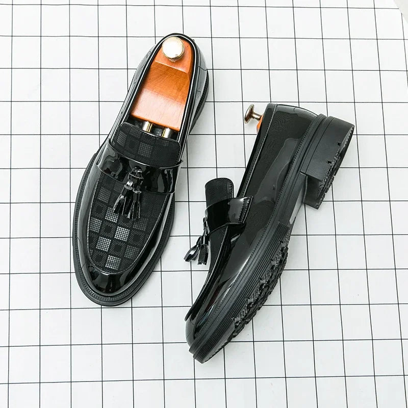 Mocassins de couro italiano respirável masculino, sapatos de luxo, moda casual, alta qualidade, nova chegada,
