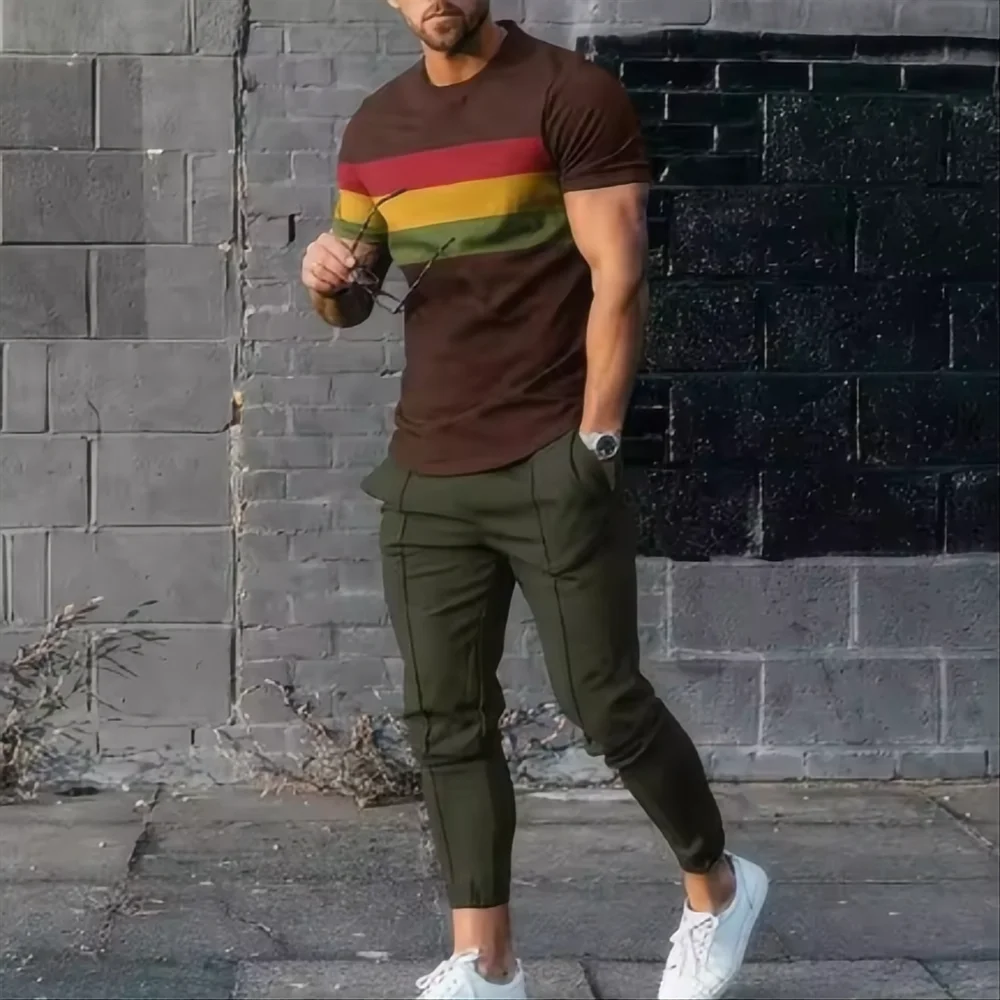 Novo terno esportivo de basquete masculino conjunto de jogging 3d impresso Qeen verão venda quente retro casual manga curta camiseta + calças 2 peças