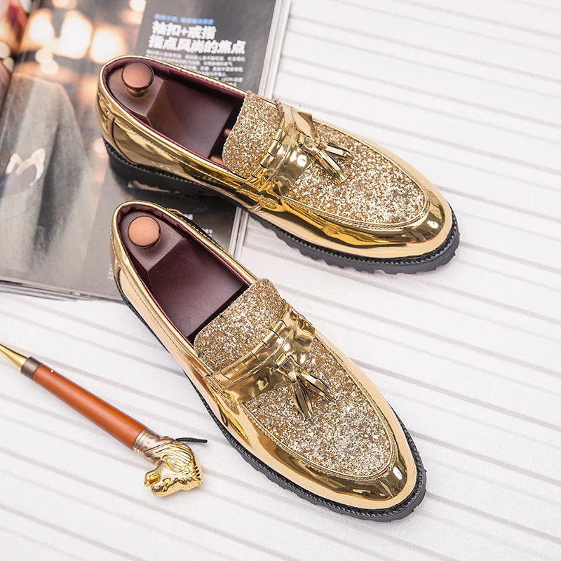 Sapatos Oxford de couro artesanal para homens, alta qualidade, sola leve, festa de casamento, escritório, vestido, moda, 38-46