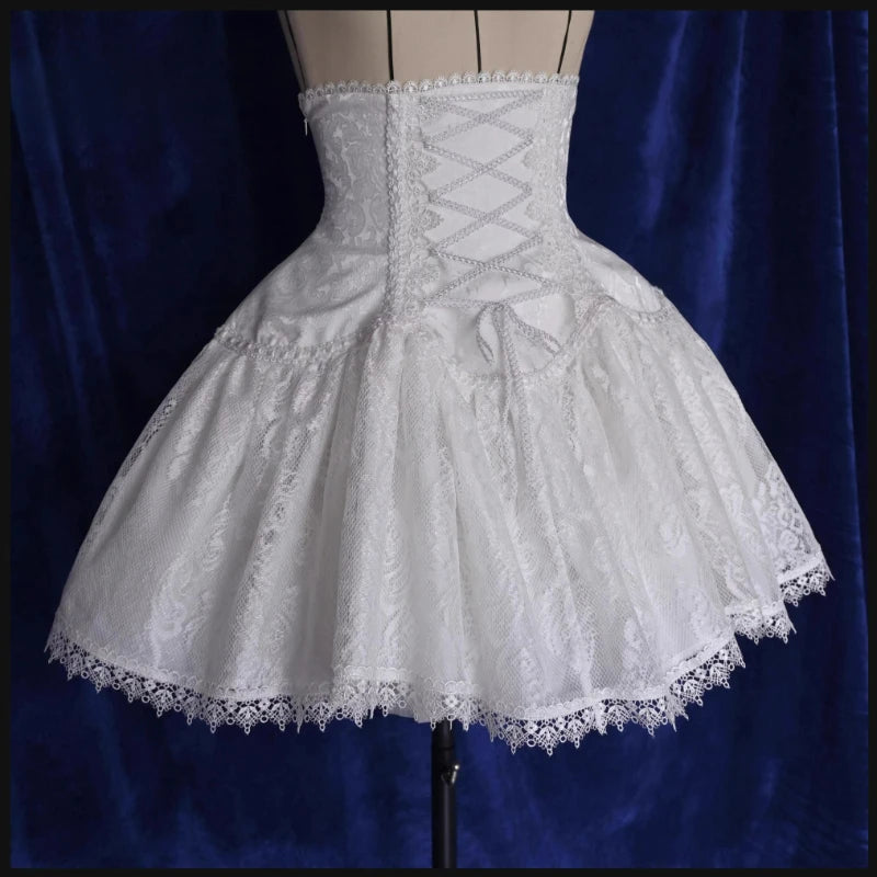 Estilo gótico japonês strass arco saia conjunto feminino doce rendas babados camisas bandagem fina mini saia feminina lolita y2k outfits