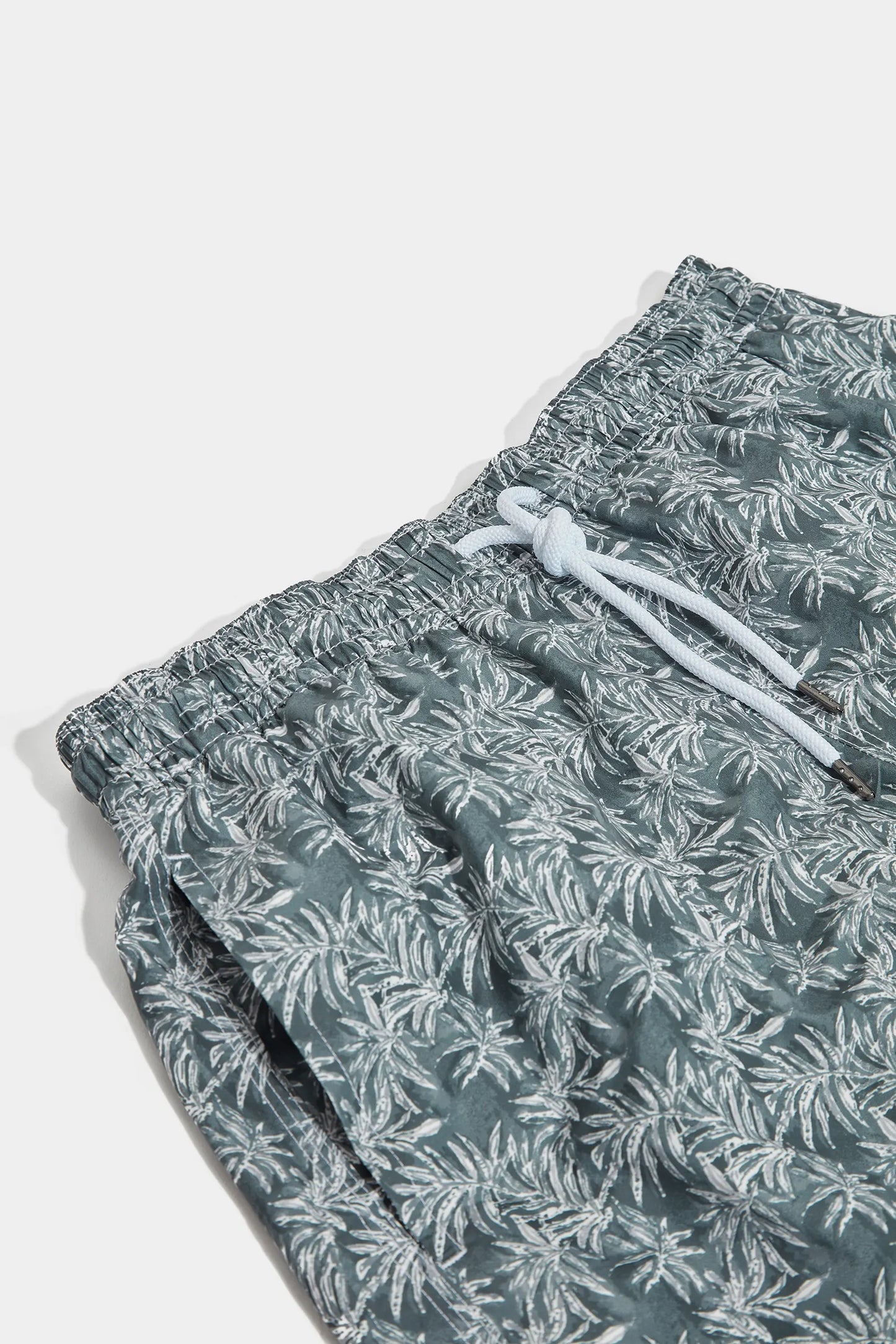 Green palm swimshorts - Made in Italy