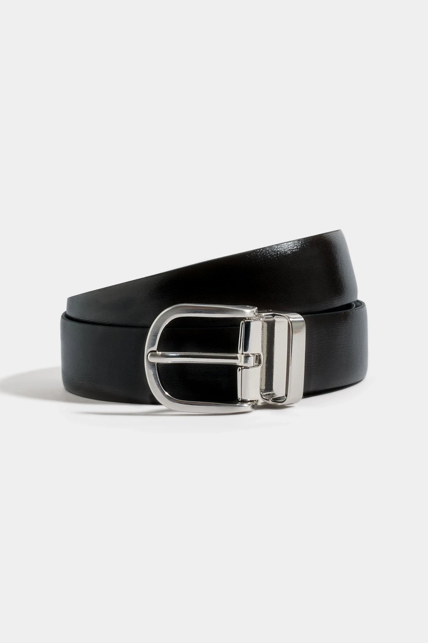 Black and brown reversible belt - Made in Italy