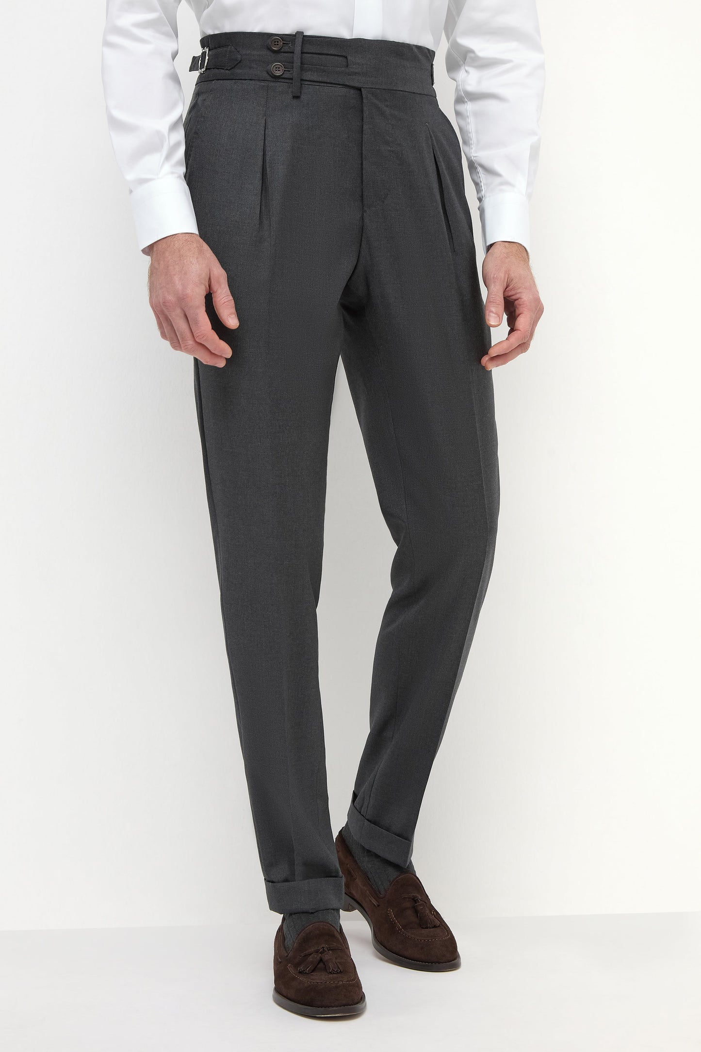 Dark grey Limited Edition trousers - Made in Italy