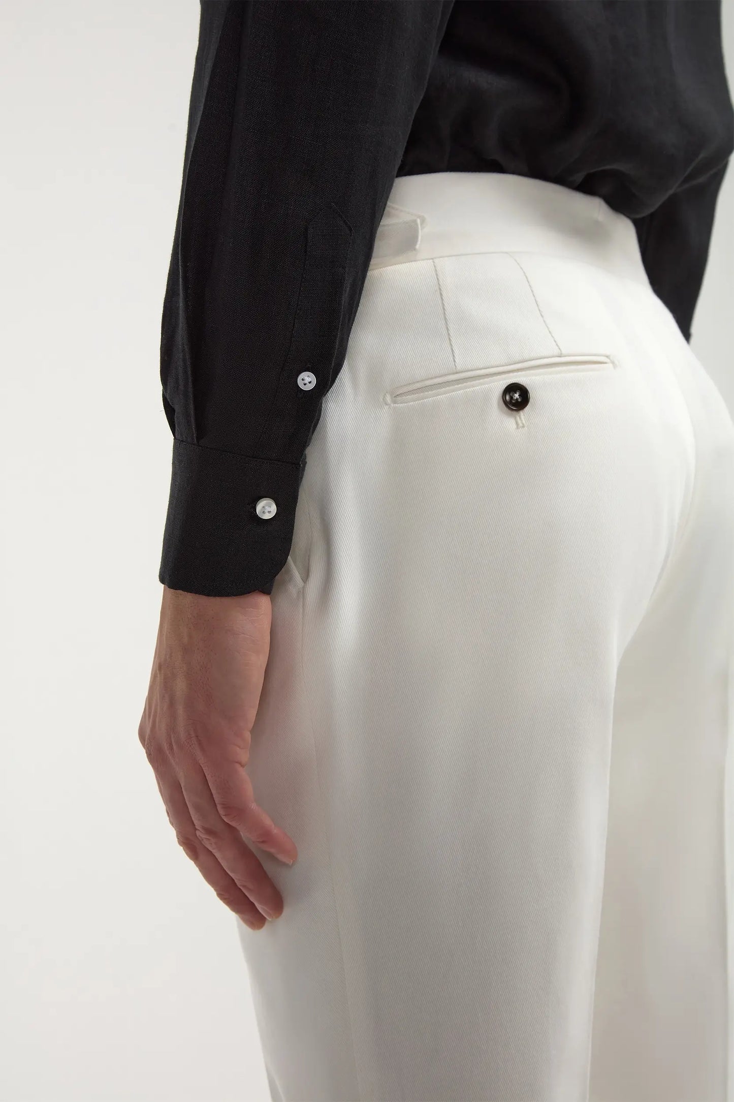 Black linen shirt - Made in Italy