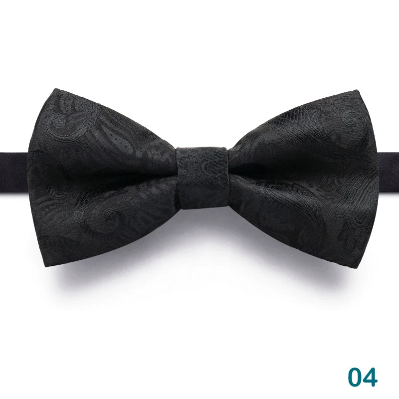 1 pçs gravatas borboleta para homens casamento gravata preta pescoço ajustável bowknot clássico borboleta cravat adulto gravata dupla presente de negócios