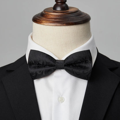 1 pçs gravatas borboleta para homens casamento gravata preta pescoço ajustável bowknot clássico borboleta cravat adulto gravata dupla presente de negócios