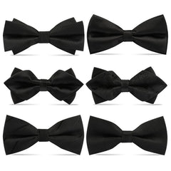 1 pçs gravatas borboleta para homens casamento gravata preta pescoço ajustável bowknot clássico borboleta cravat adulto gravata dupla presente de negócios