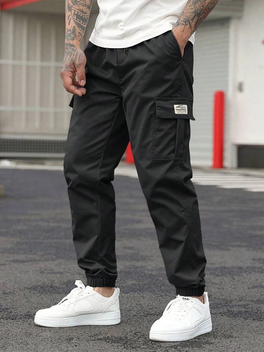 Calças de trabalho masculinas estilo americano, ideais para primavera e outono, estilo urbano moderno, simples e elegante, excelente qualidade e