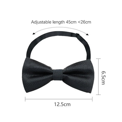 1 pçs gravatas borboleta para homens casamento gravata preta pescoço ajustável bowknot clássico borboleta cravat adulto gravata dupla presente de negócios