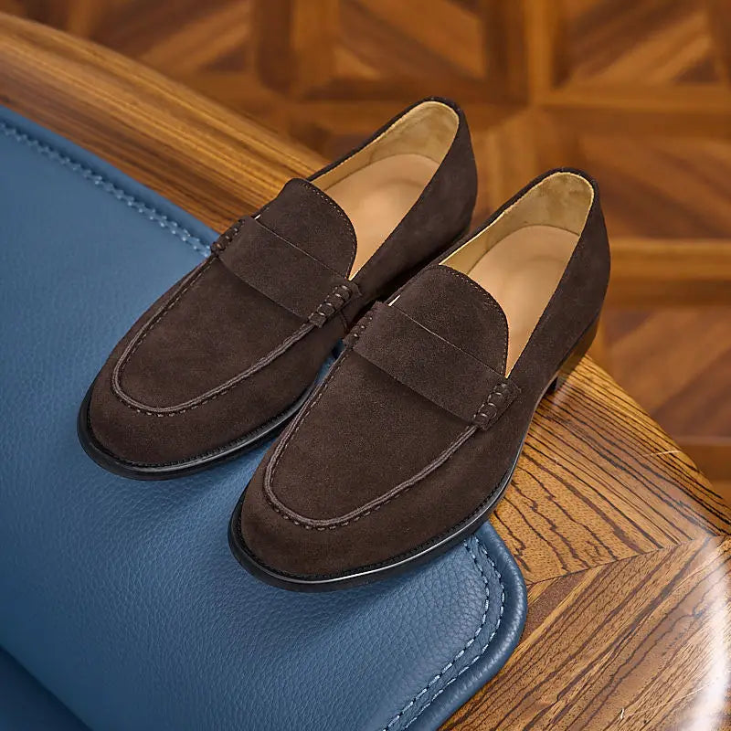 Mocassins masculinos de couro bovino genuíno de alta qualidade, elegantes, estilo náutico, pretos, clássicos, retrô, para escritório.