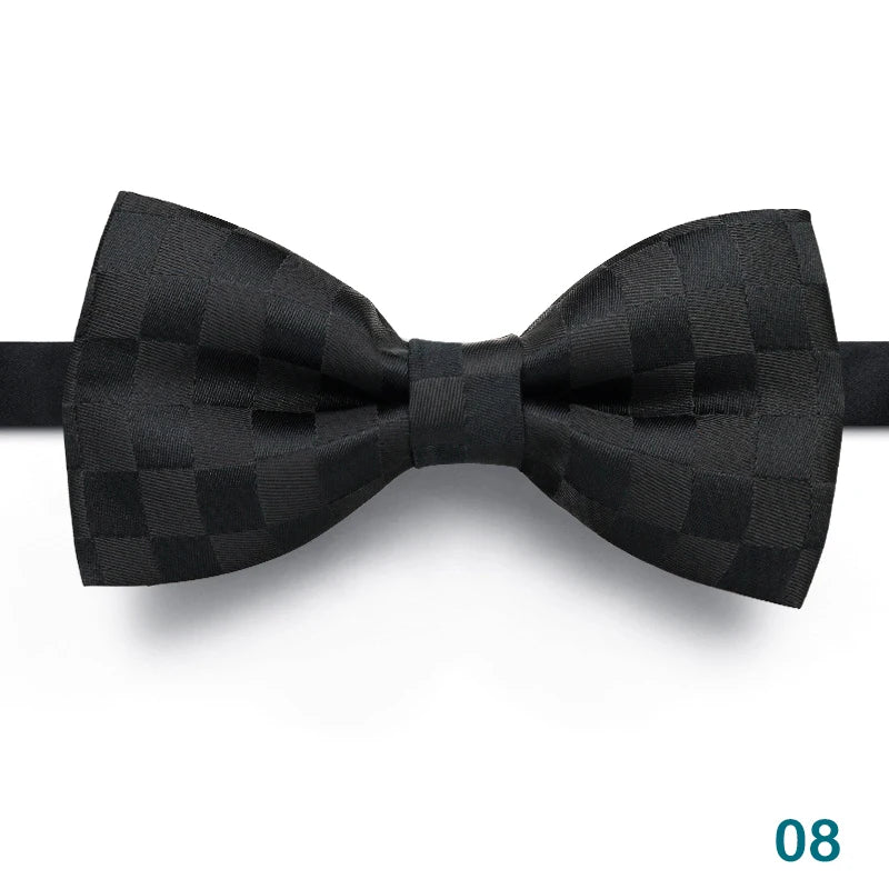 1 pçs gravatas borboleta para homens casamento gravata preta pescoço ajustável bowknot clássico borboleta cravat adulto gravata dupla presente de negócios