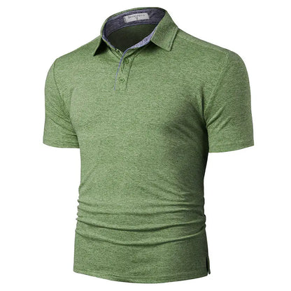 Hot Selling Cotton Polyester Men's Polo Shirt Regular Fit Professional Collar Soft Touch Elastic Material Comfort Polo Shirts