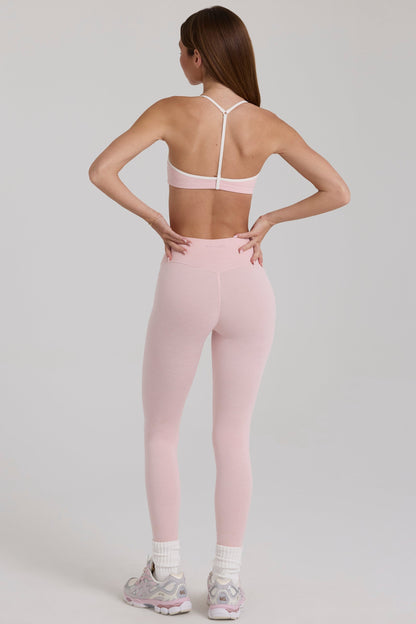 Soft Active Leggings in Blush Marl