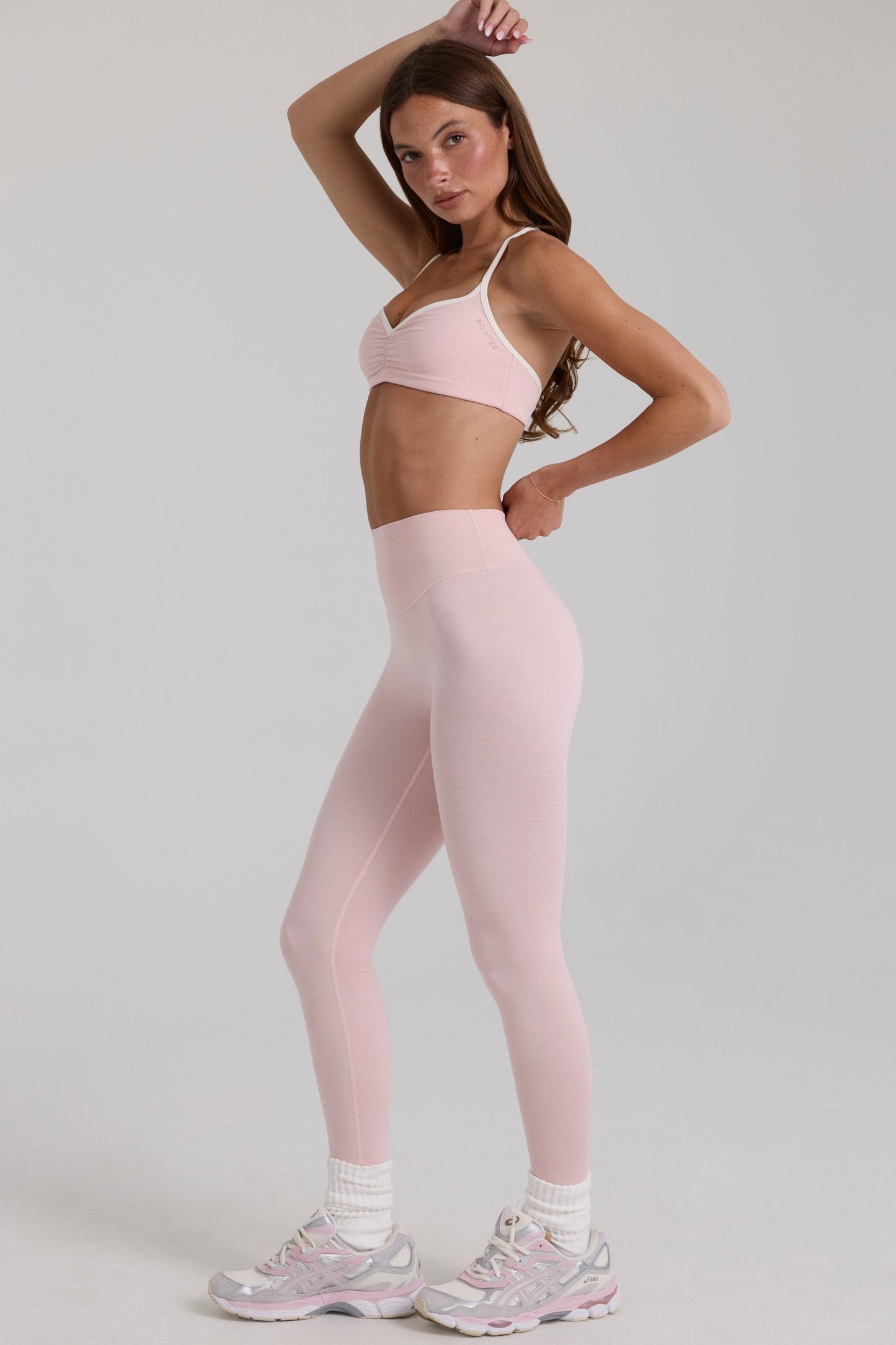 Soft Active Leggings in Blush Marl