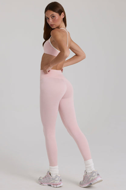 Soft Active Leggings in Blush Marl