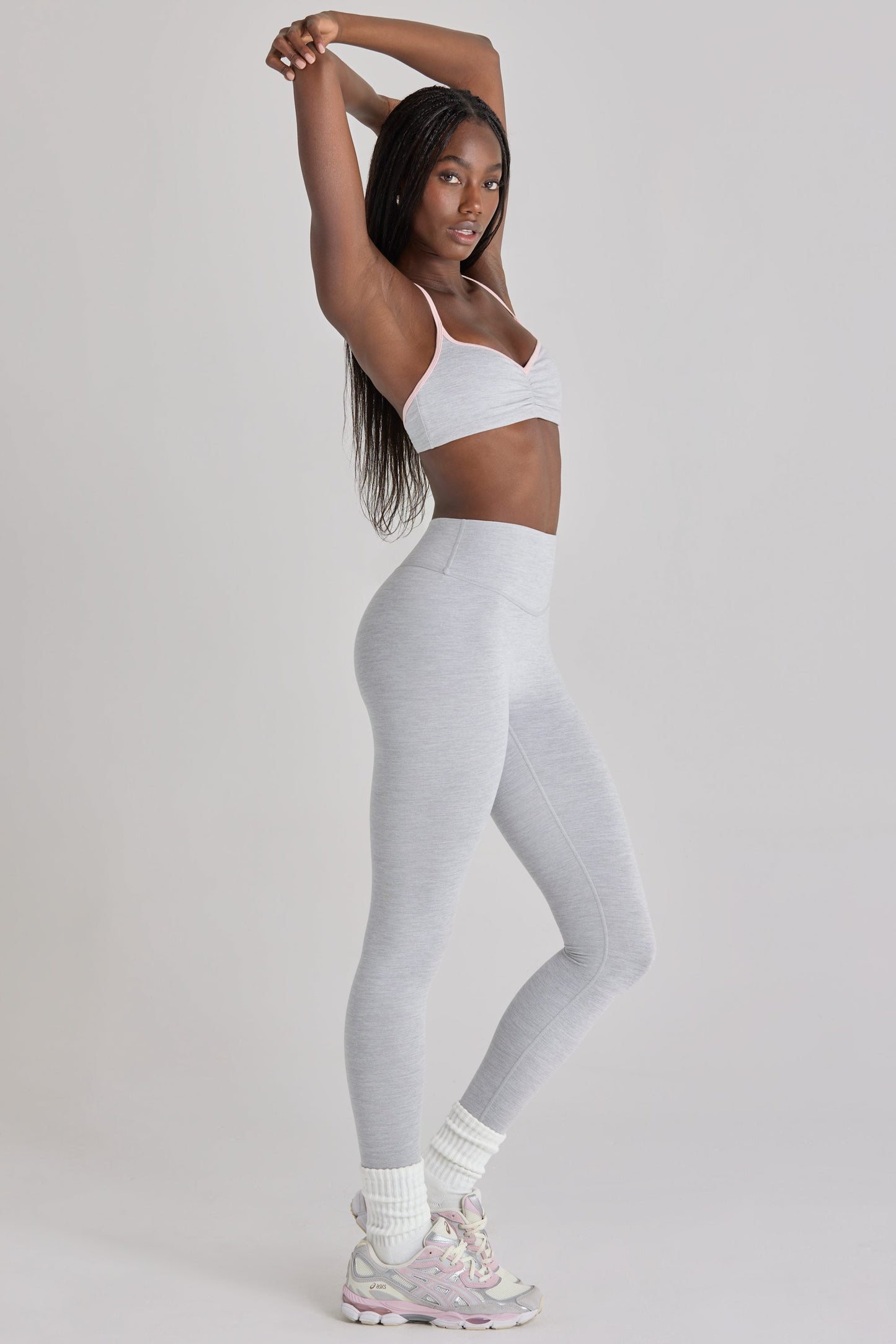 Soft Active Leggings in Grey Marl
