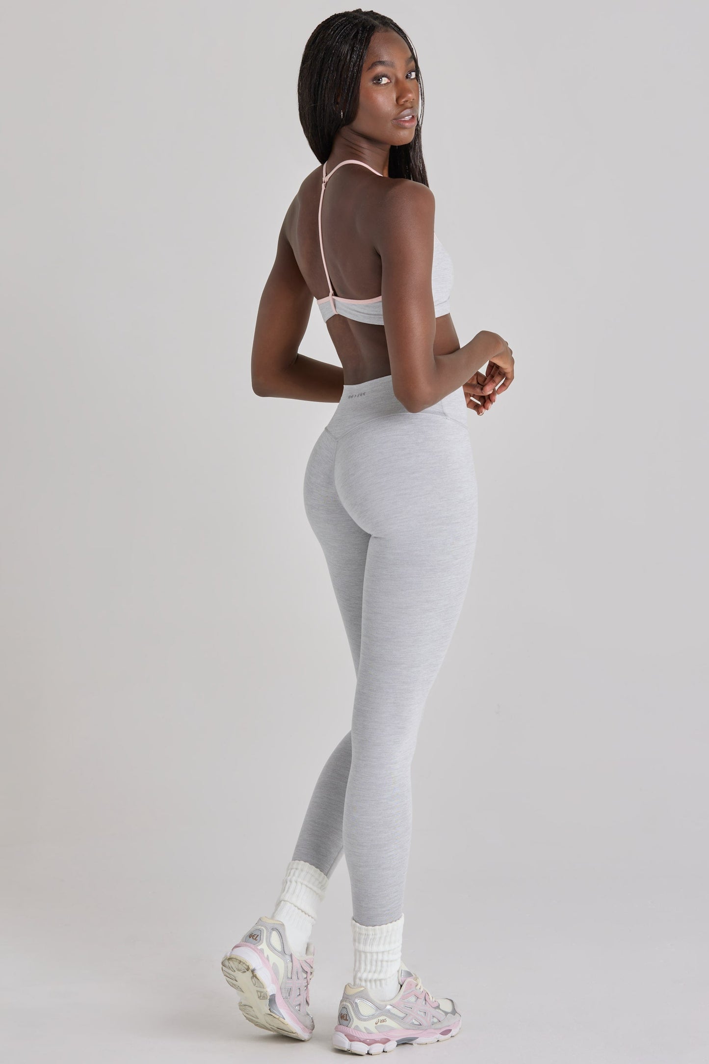 Soft Active Leggings in Grey Marl