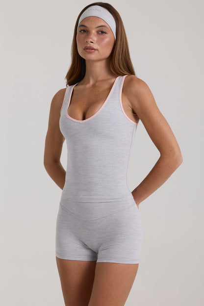 Soft Active Tank Top in Grey Marl