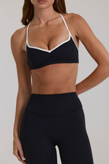 Soft Active Sports Bra in Black