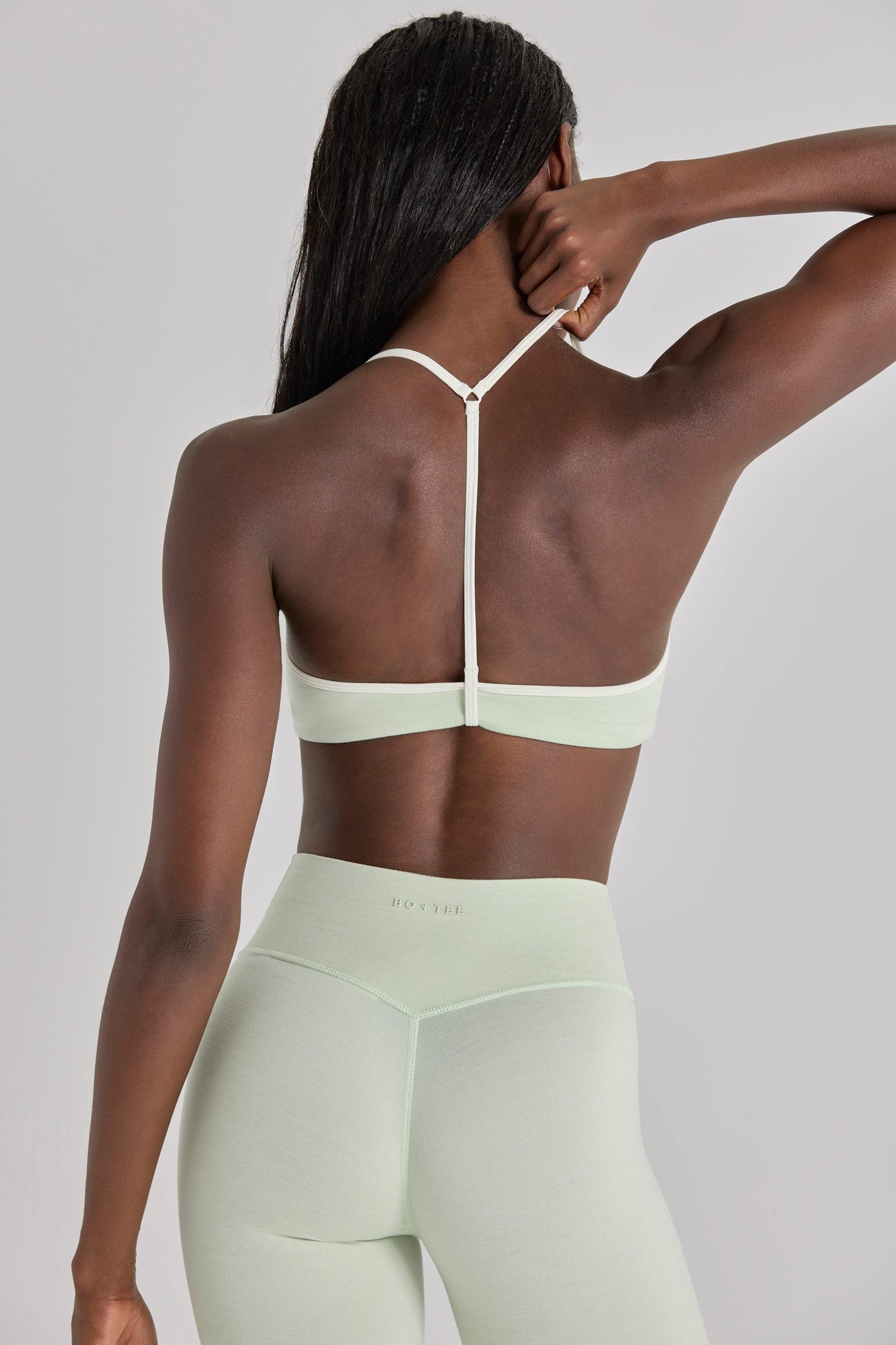 Soft Active Sports Bra in Sage Marl