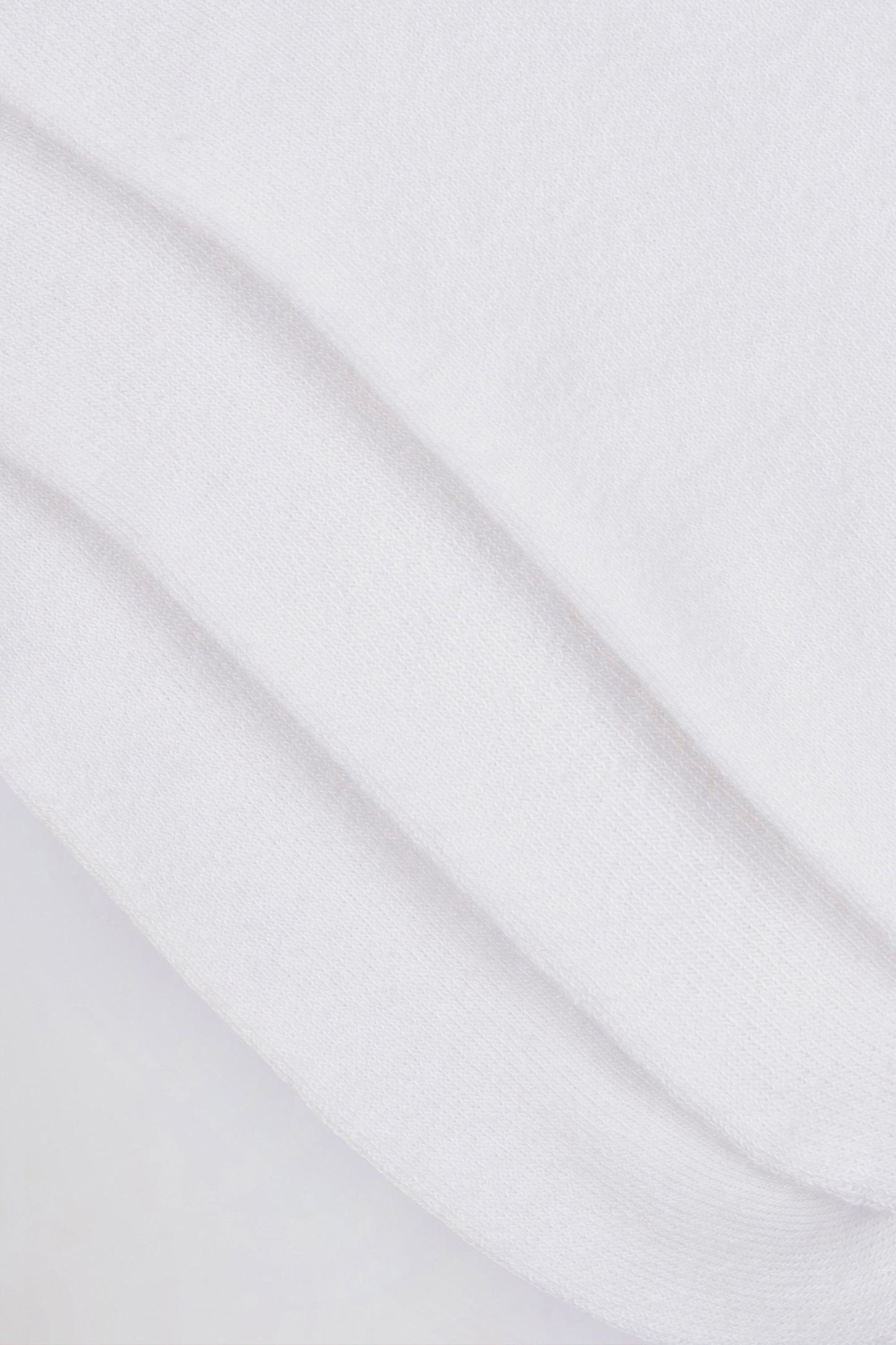 Ribbed Half-Crew 3-Pack Socks in White