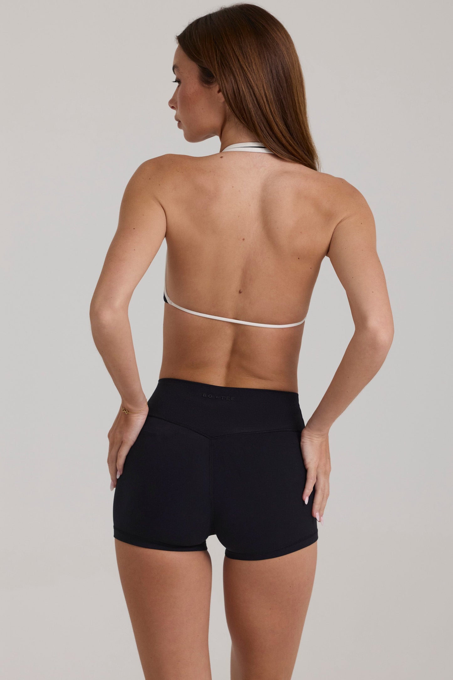 Soft Active Mini Shorts in Black