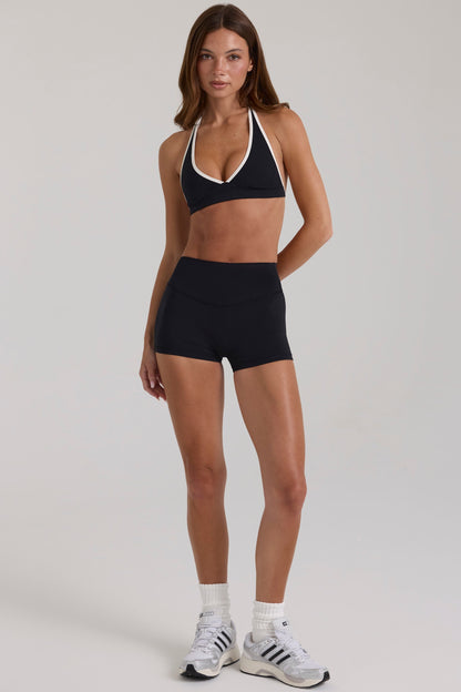 Soft Active Mini Shorts in Black