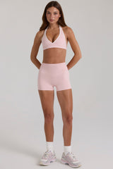 Soft Active Mini Shorts in Blush Marl