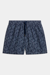 Blue flower swimshorts - Made in Italy