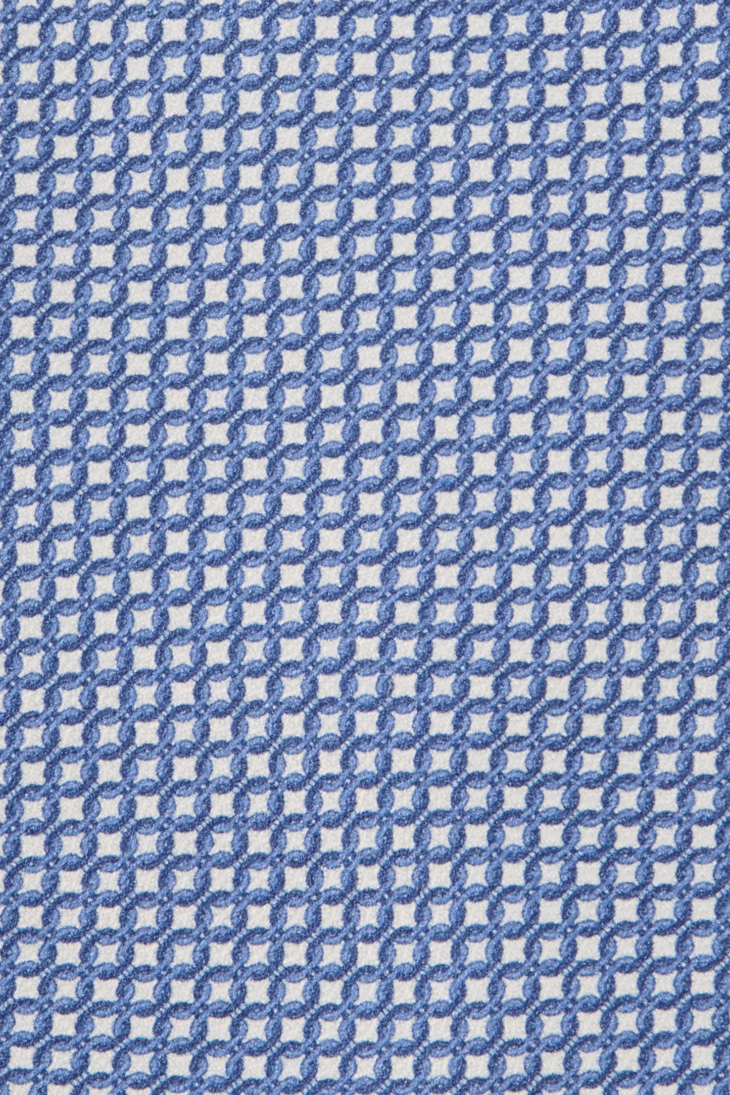 Blue micro fancy silk tie - Made in Italy