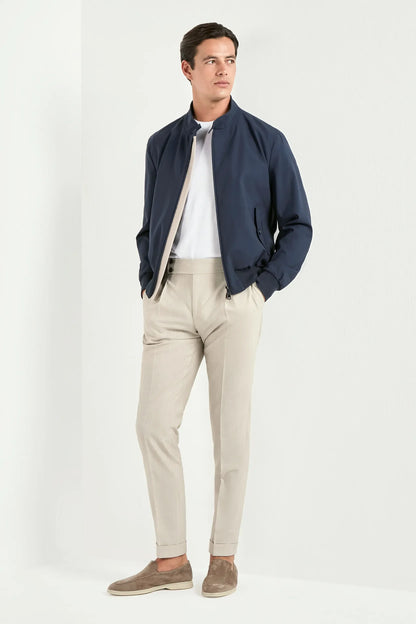 Blue short jacket - Made in Italy