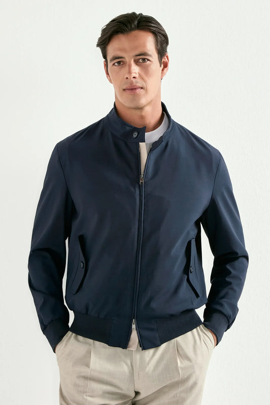 Blue short jacket - Made in Italy