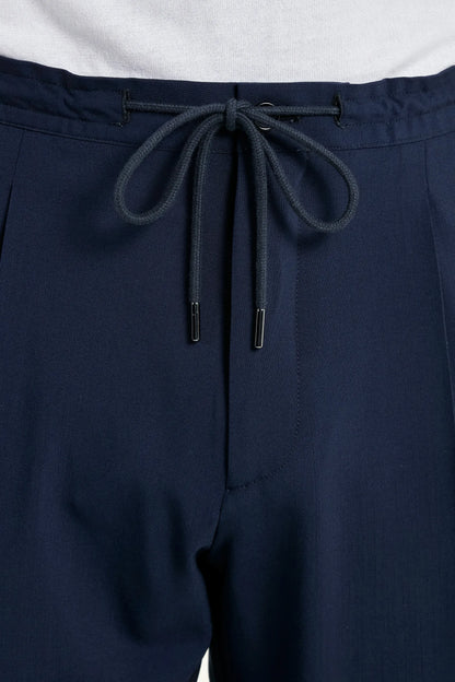 Blue travel Alassio trousers - Made in Italy