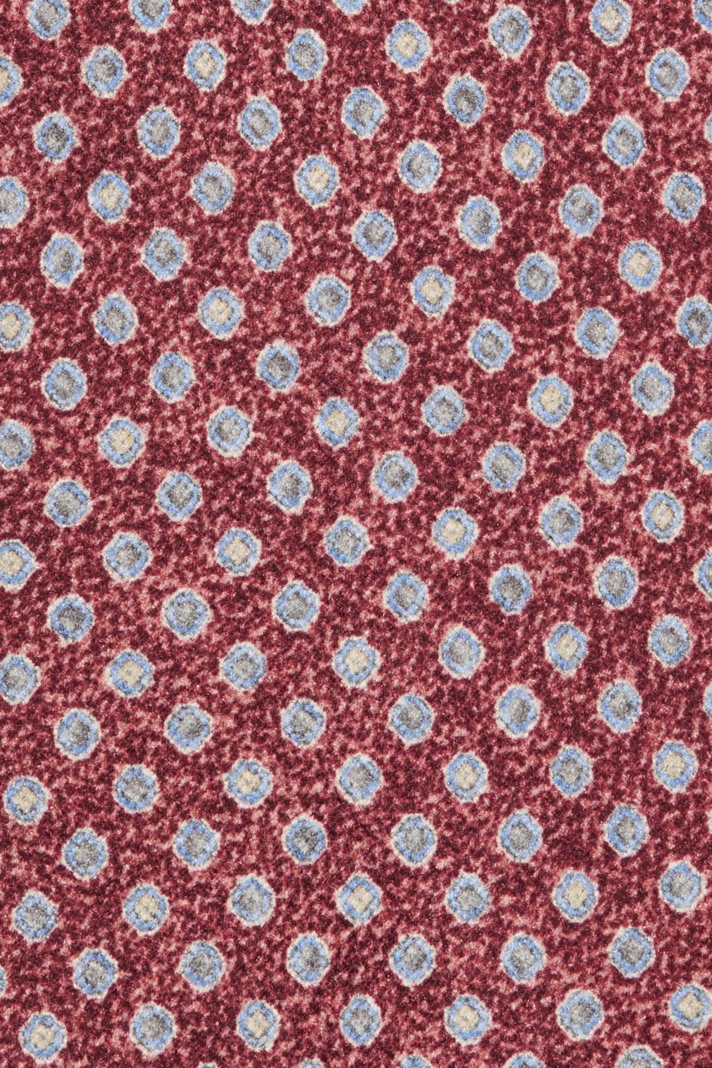 Bordeaux fancy silk tie - Made in Italy