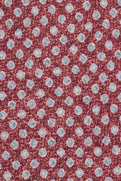 Bordeaux fancy silk tie - Made in Italy