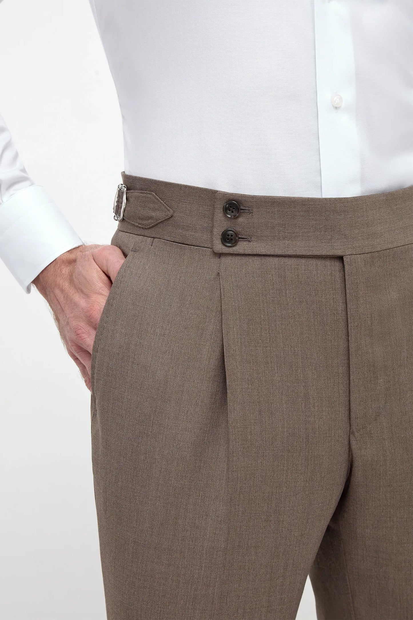 Brown Soragna trousers - Made in Italy
