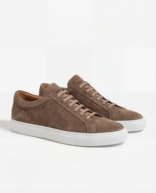 Brown suede sneakers - Made in Italy