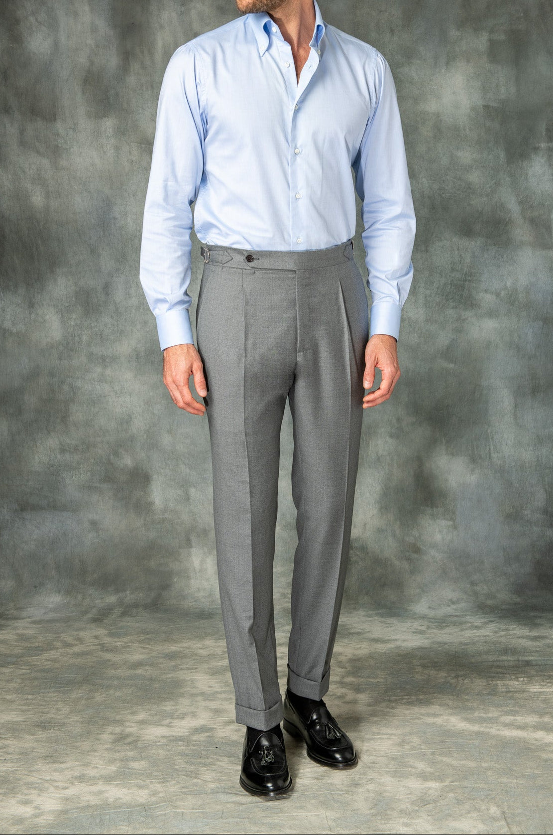 Grey Biella trousers "Sartoriale Collection" - Made in Italy
