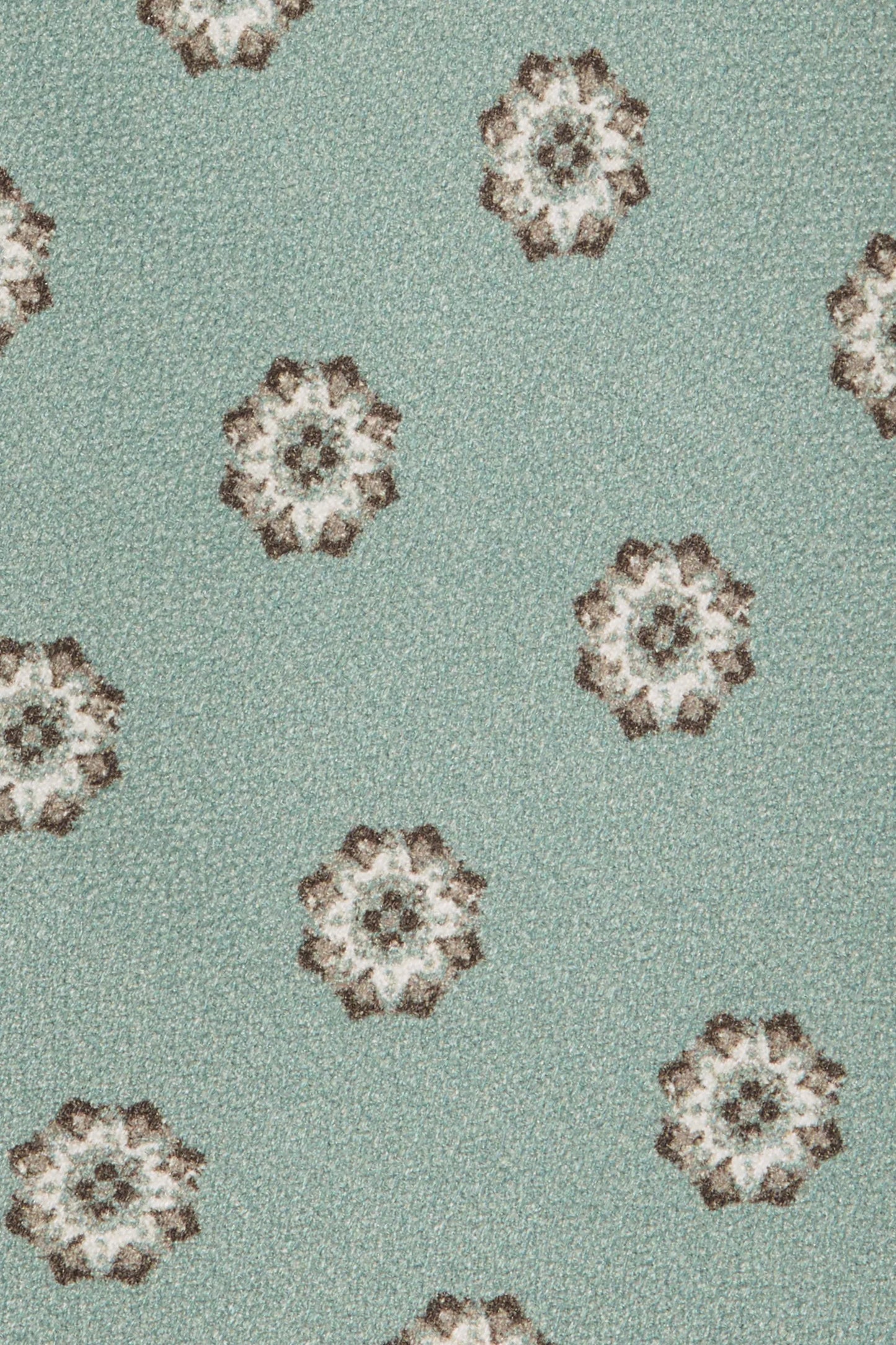 Green macro fancy silk tie - Made in Italy