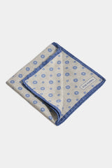 Grey fancy pocket square - Made in Italy
